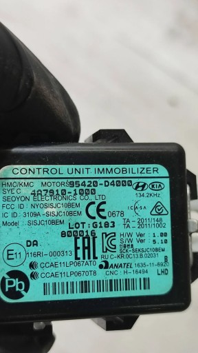 KIA Rio IV 18r modulo immobilizera