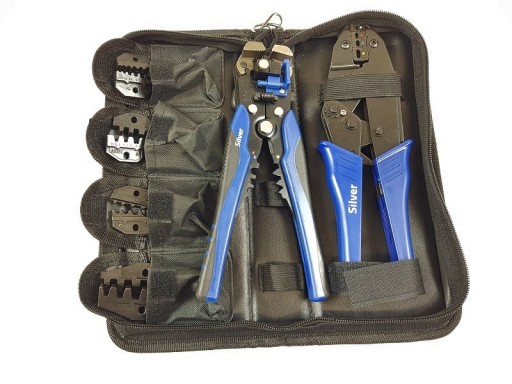 Плоскогубцы обжимные соединители 5 штампов съемник