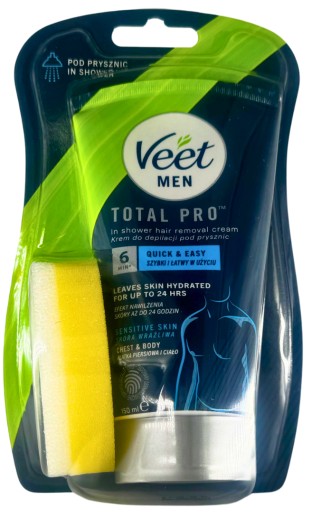 VEET FOR MEN Sprchový depilačný krém 150 ml