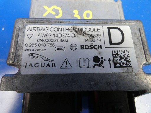 JAGUAR XJ X351 Module Unité de contrôle Airbag AIR BAG
