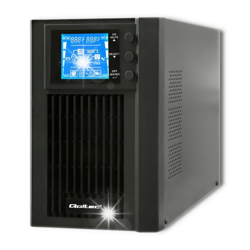 Источник питания ибп, синусоидальный компьютер, сервер, газовая печь, 800 вт, 9 ач, qoltec, постоянная фаза