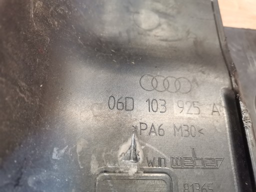 fedél a motrot AUDI A4 B7 2.0 FSI 06D103925A