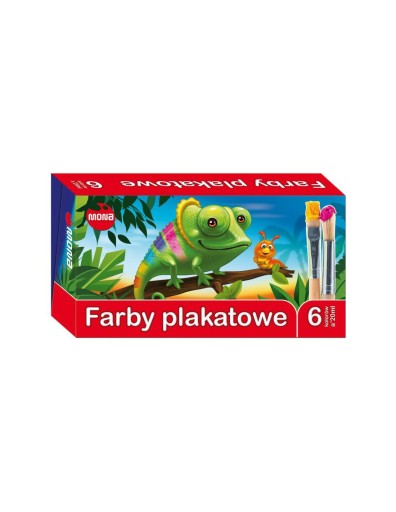 Фарби для плакатів Mona 6 шт х 20 мл
