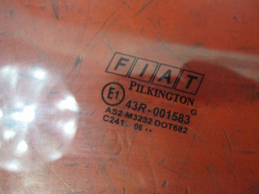window door tylnych rear part side right Fiat Panda II 43R001583