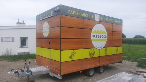 Przyczepa gastronomiczna 4,2 m 420 cm Food Truck POD KLUCZ