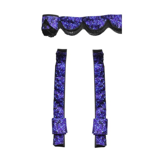 ПЛІСИРОВАНІ ШТОРИ ПОДВІЙНИЙ ШАР СИНІЙ ПЛЮШ НАД