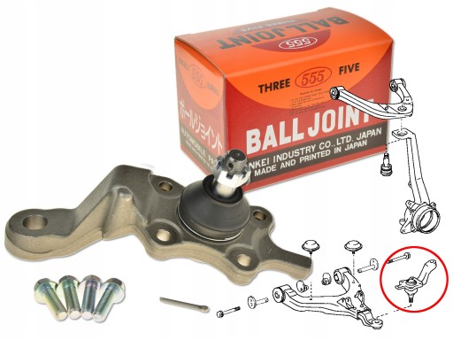 SB-3796R-M - Toyota tacoma 95-04 передній нижній поперечний важіль стор