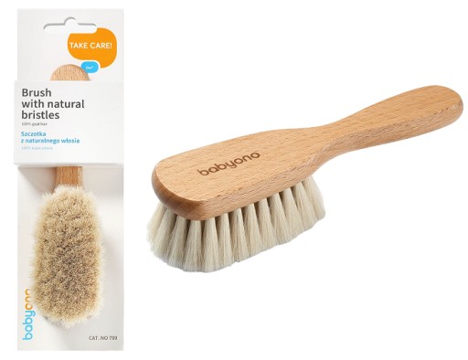 Щітка BabyOno бежевого і коричневого кольорів