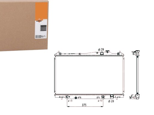 NRF53678/RS7 - РАДІАТОР ДВИГУНА NRF NRF, 53678