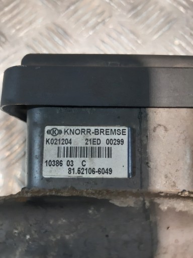 Vanne EBS MAN TGA TGX KNORR-BREMSE 81.52106-6049 K021204