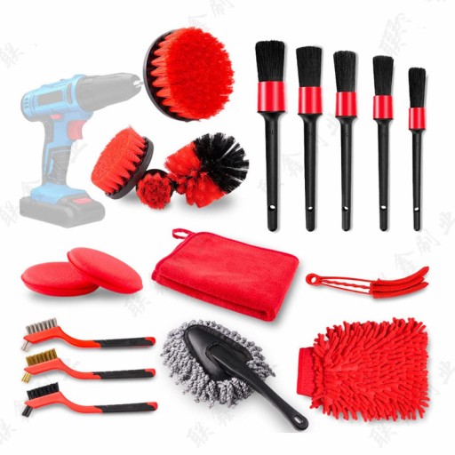 КИСТИ ДЕТАЛИЗАЦИЯ 18 НАБОР ПЕРЧАТОК ДЛЯ ЧИСТКИ