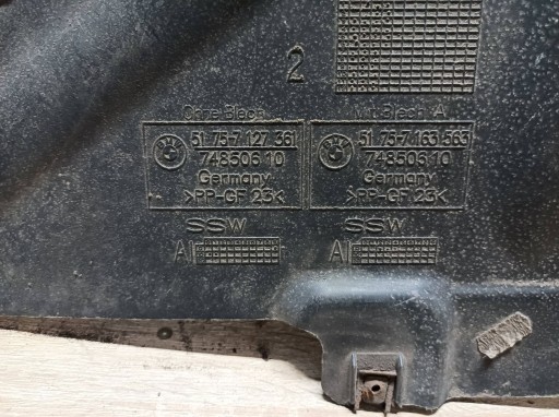 Blende Abdeckung Unterfahrschutz BMW 1 E81 E87 7127361