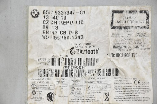 RADIO CD BMW 1 F21 F20 9335347-01