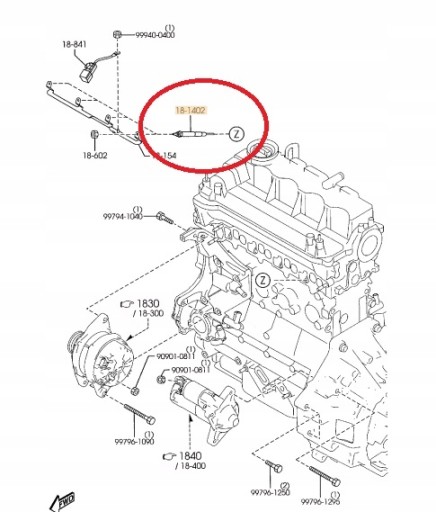 Mazda oe оригінальна свічка розжарювання r2aa18601