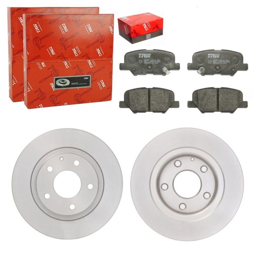 DF8115 - TRW ДИСКИ + КОЛОДКИ ЗАДНІ MAZDA 6 GJ GL 2.0-2.5 2012-