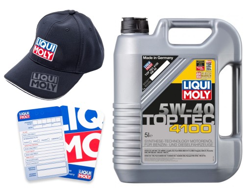 МАСЛО 5W40 LIQUI MOLY TOP TEC 4100 5л+ БЕСПЛАТНО