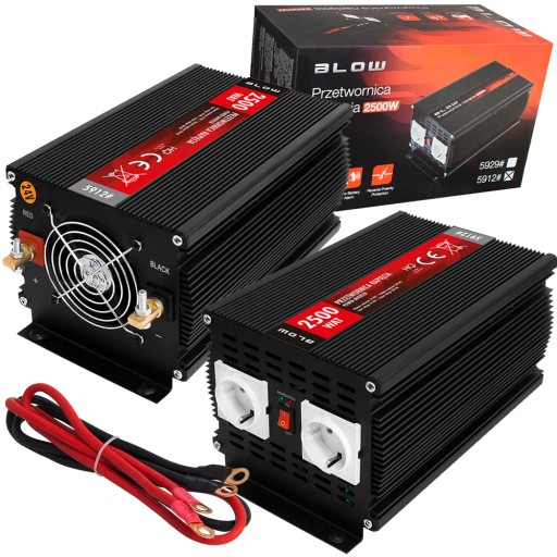 АВТОМОБИЛЬНЫЙ ПРЕОБРАЗОВАТЕЛЬ НАПРЯЖЕНИЯ 24В/230В 2500ВТ