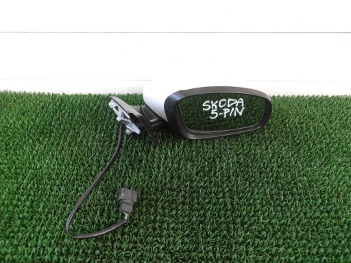 SKODA ROOMSTER 06-15 mirror right 5-PIN LF9E EU