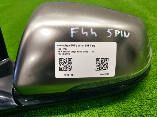 BMW F44 mirror left UK 5PIN ASYSTENT SHADOWLINE SATYNA