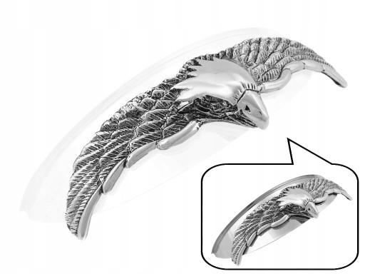 ХРОМИРОВАННЫЙ ДЕКОРАТИВНЫЙ ОРНАМЕНТ ДЛЯ 4,5-ДЮЙМОВОГО КОЗЫРЬКА