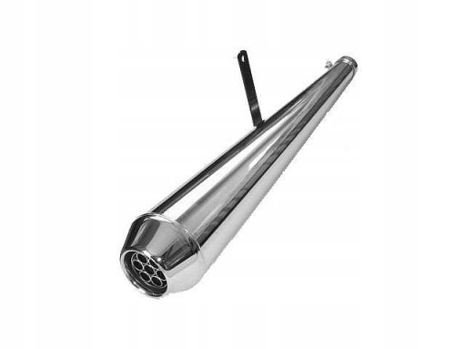 TW-017 - ГЛУШИТЕЛЬ ВЫХЛОПНОЙ ТРУБЫ ХРОМ - CHOPPER DRAG КЛАССИКА