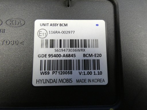 HYUNDAI I30 II module control unit KOMFORTU BCM