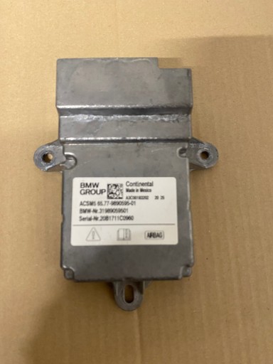 Bmw x5 g05 g6 g06 x7 g07 модуль контролера подушок безпеки 9890595