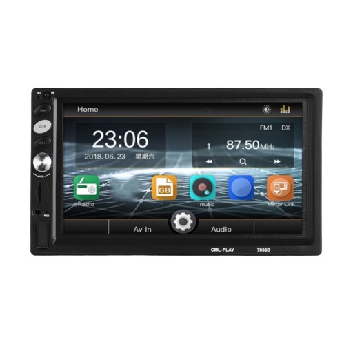 7-дюймовий подвійний 2DIN HD стерео автомобільний радіоприймач