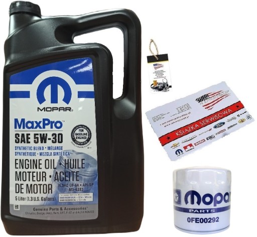 MOPAR 5W30 5L + МАСЛЯНЫЙ ФИЛЬТР 0FE00292 (PH16)