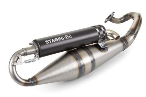 S6-9117804/BK - Вихлоп Stage6 Pro Replica MK2, чорний, Peugeot Jet Force / Jet C-Tech