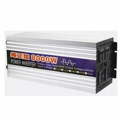 Автомобильный инвертор напряжения пик 8000w