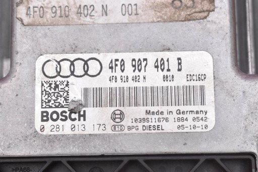 Bedienteil Computer DES MOTORS 4F0907401B AUDI A6 C6 3.0 TDI 225 KM 04-08