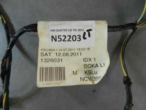 VW CRAFTER bundle door left rear part A9060005999