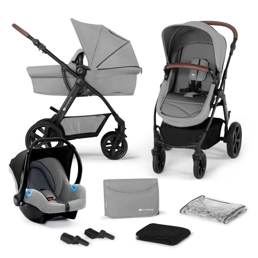 Коляска 3в1 Kinderkraft MOOV CT GREY
