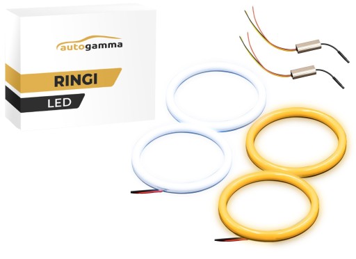 Светодиодные кольца SMD Audi A4 B6 дневные + поворотники