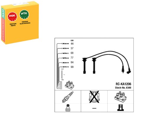 NGK6348(iMOTO) - Комплект кабелів запалювання для kia carnival і carniv + v37 водійський набір для бардачка - керівництво по зіткненню, талон огляду