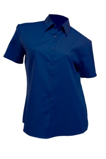 Dámska košeľa s krátkym rukávom JHK ROYAL BLUE S