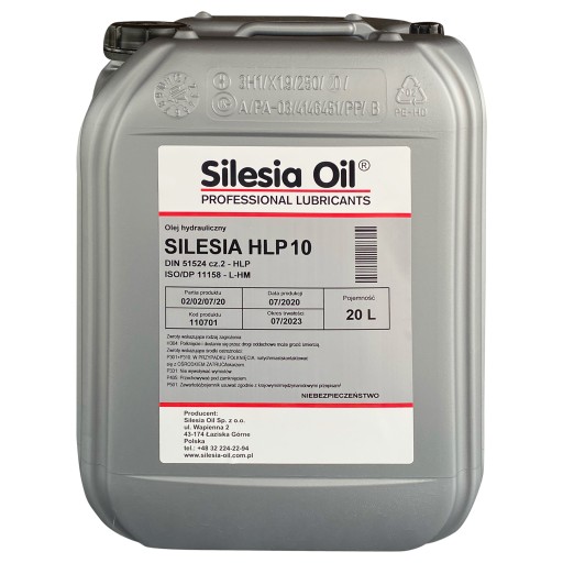 ГИДРАВЛИЧЕСКОЕ МАСЛО SILESIA OIL HLP 10 20L