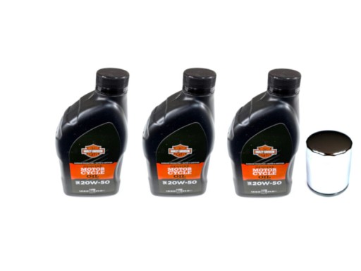 КОМПЛЕКТ МАСЛА HARLEY МИН. 3L 20W50, ХРОМ ФИЛЬТР