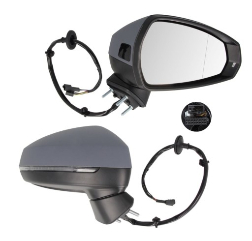 SS13C1529M - ДЗЕРКАЛО ПРАВЕ EL ASSISTANT ПАМ'ЯТЬ AUDI A3 8V СЕДАН