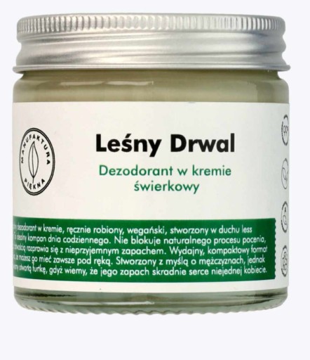 Manufaktura Krásny lesný drevorubač krémový dezodorant smrek 60 ml