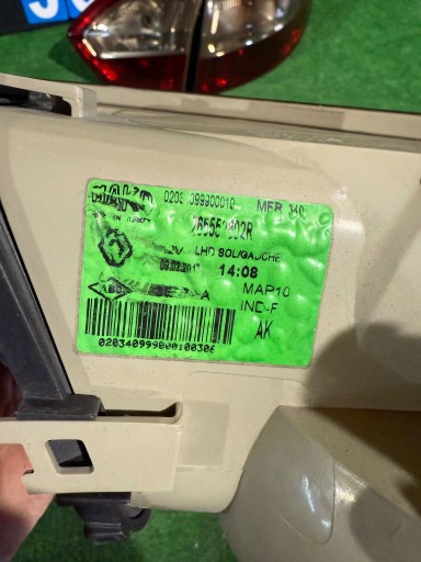 light rear part rear RENAULT FLUENCE KOMPLET PRZYCIEMNIANE NR:55