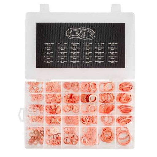 НАБОР МЕДНЫХ ШАЙБ 580 ШТ.