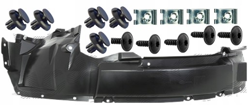 3262FL1X - Ford ESCAPE 2008-2012 Зажимы колесной арки Пд ЛЕВЫЙ