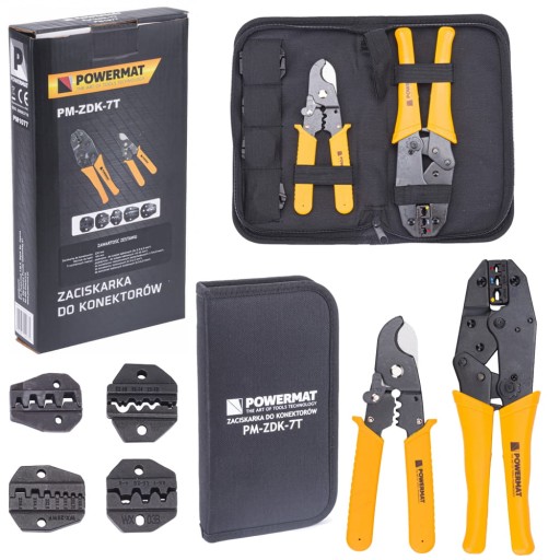 ОБТИСКНИЙ ІНСТРУМЕНТ ДЛЯ ОБТИСКУ НАКОНЕЧНИКІВ 5 ШТАМПІВ 7В1