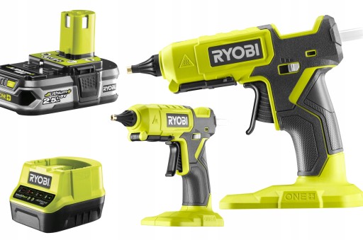 RYOBI АКУМУЛЯТОРНИЙ ПІСТОЛЕТ ДЛЯ ГАРЯЧОГО КЛЕЮ 11-12мм РЕГУЛЮВАННЯ RGL18 2.5Ah