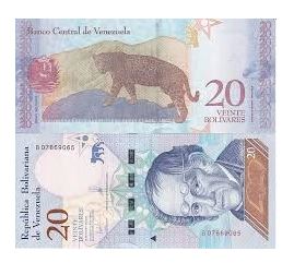 BANKOVKA 20 BOLVARES VENEZUELA 2018 UNC