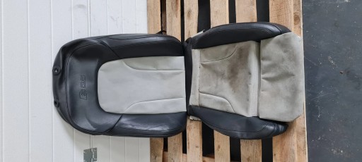 SQ5 8R Q5 LIFT BLENDE ABDECKUNG SITZ LEDER PERLNAPPA ALCANTARA RECHTS SITZ
