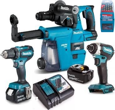 MAKITA комбинированный набор 18V 2x5 .0Ah + сумка DLX3154TX1