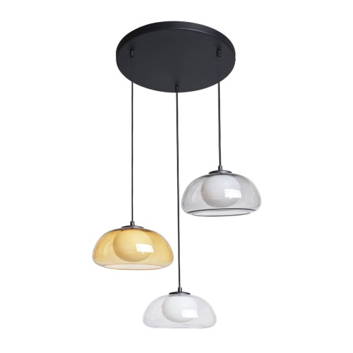 Lampa Wisząca Zwis Pendel Czarna 3xG9 Regulacja Wysokości Ainale Italux